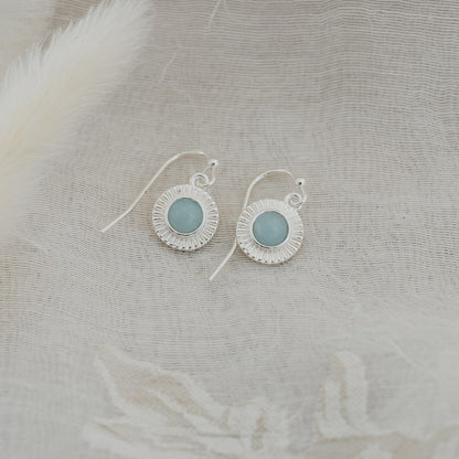 Glee Earrings Lila Amazonite