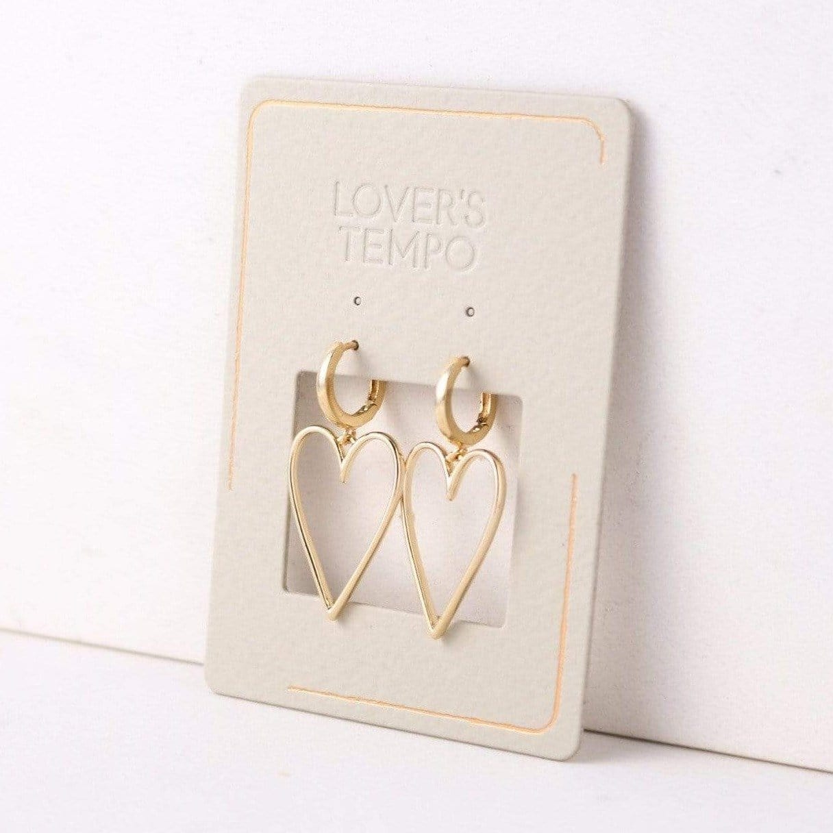 LTE Lovestruck Heart Hoop Gold