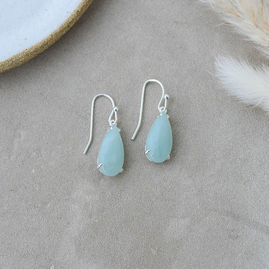 Glee Earrings Marmee Silver Amazonite