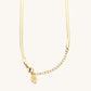 Nikki Smith Waterproof Herringbone Necklace Gold