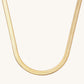 Nikki Smith Waterproof Herringbone Necklace Gold