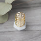 Wild Abandon Ring Sacred Geometry Gold