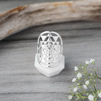 Wild Abandon Ring Sacred Geometry Silver