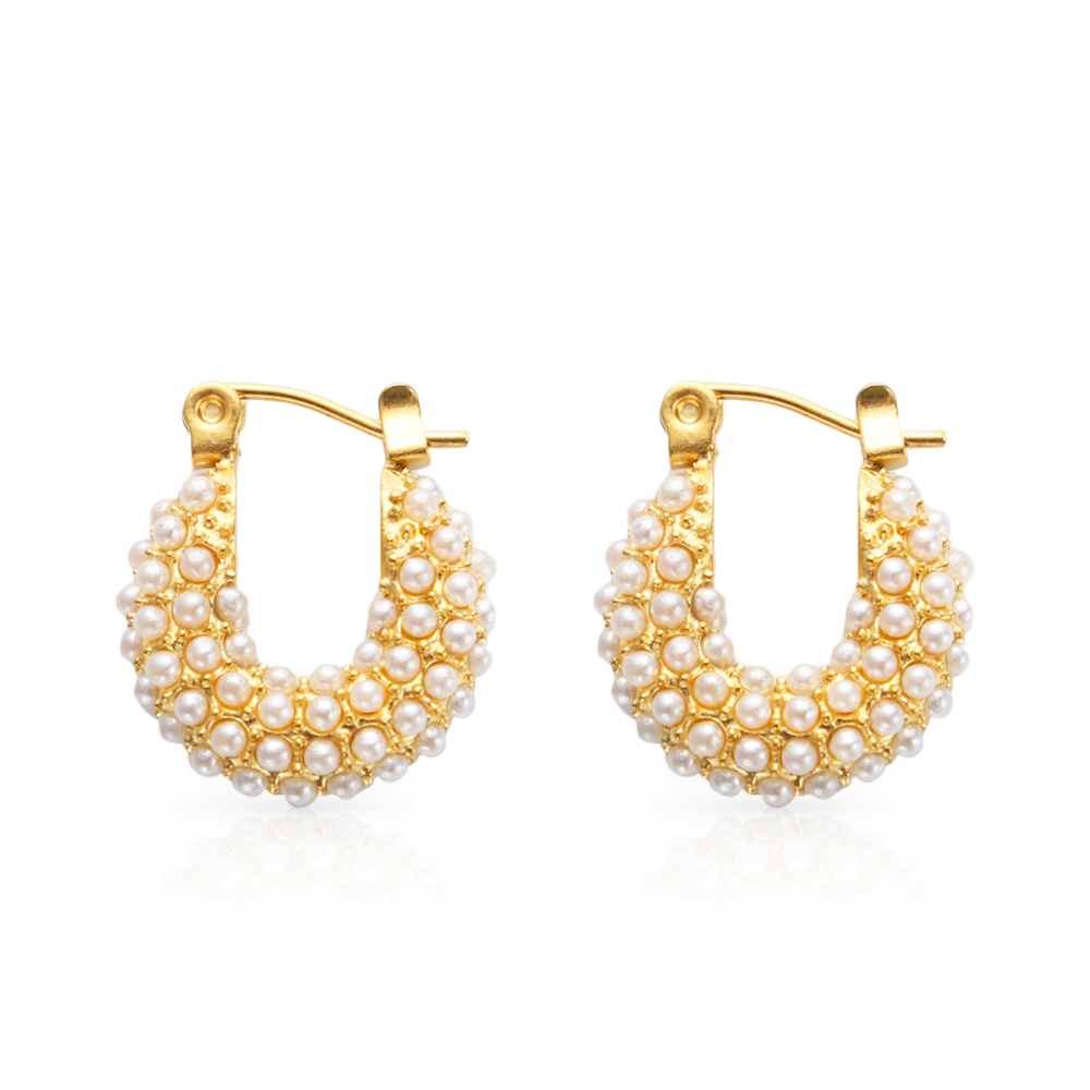 LTE Waterproof Perla Earrings Gold