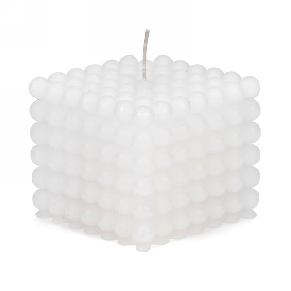 White Bubble Candle