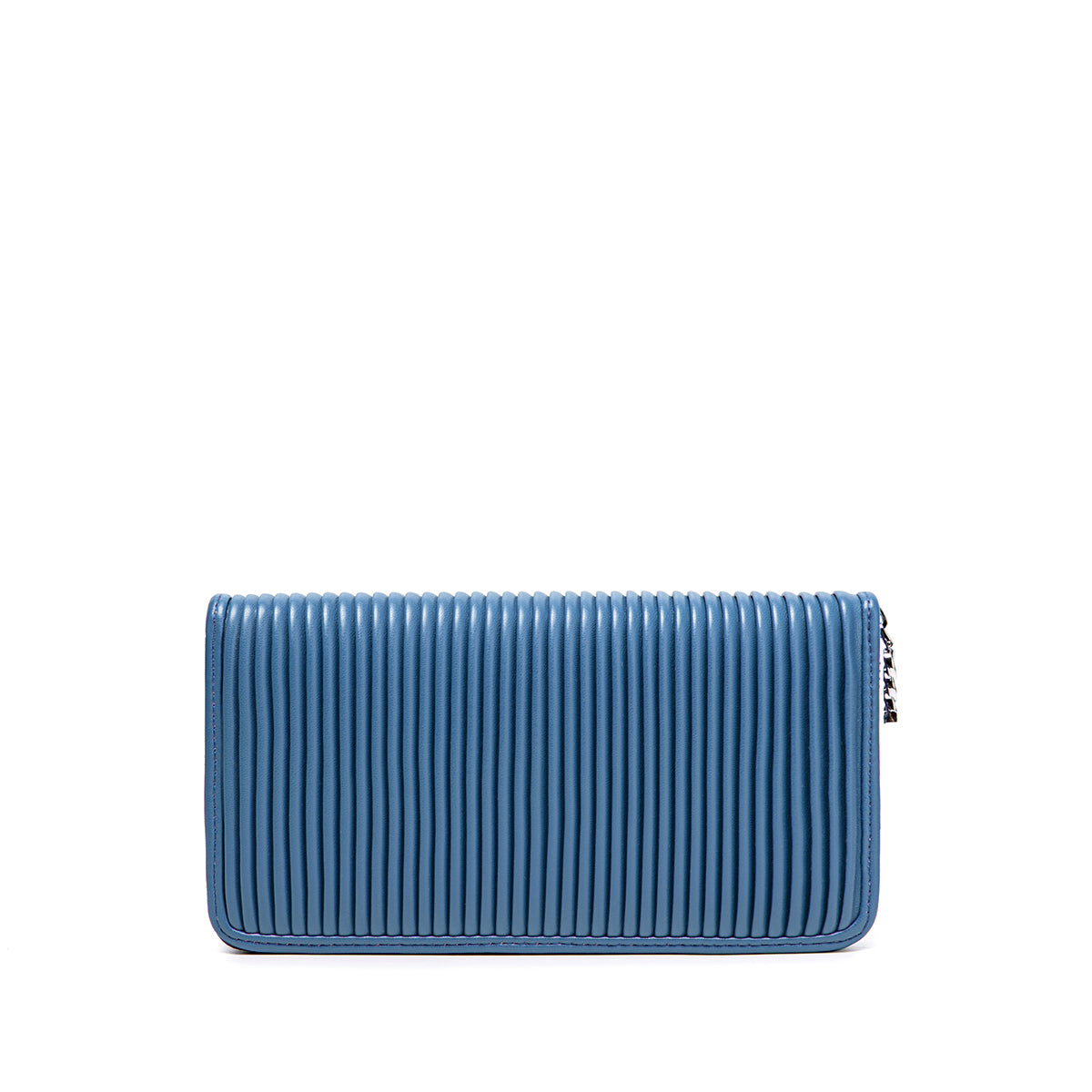 PM Sandy Pleated Wallet Muted Blue