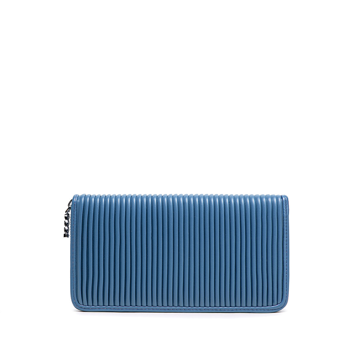 PM Sandy Pleated Wallet Muted Blue