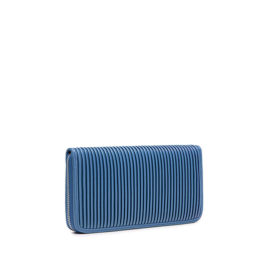 PM Sandy Pleated Wallet Muted Blue