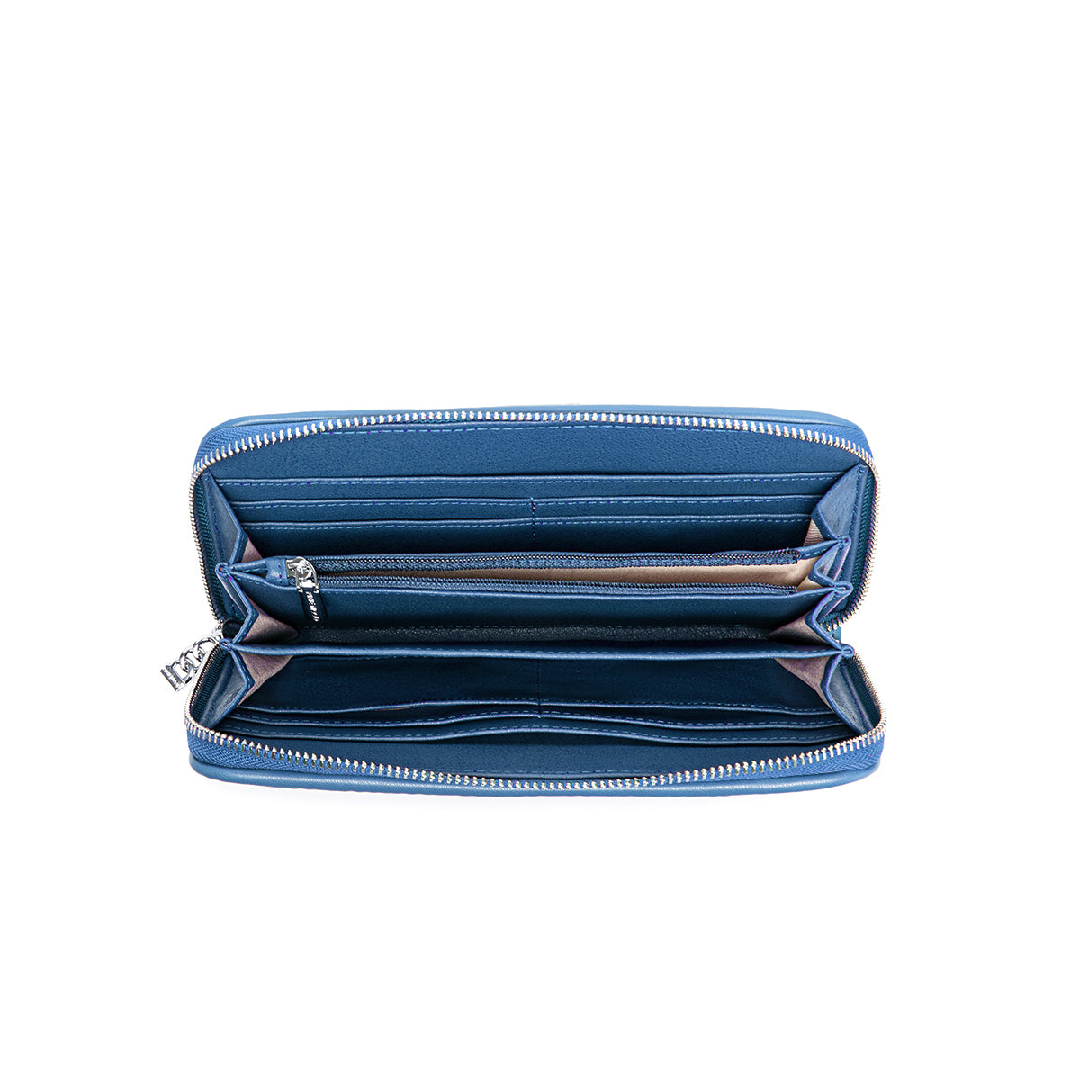 PM Sandy Pleated Wallet Muted Blue