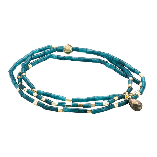 SCBN Teal Jade/Pyrite/Gold - Stone of Dreams