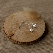 Wild Abandon Earrings Star Bright Hoops