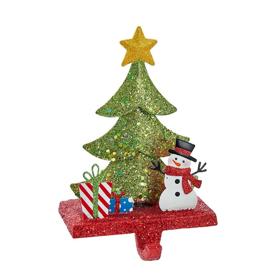 6.5" Stocking Holder Tree Snowman Gift