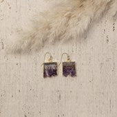 Wild Abandon Earrings Violette Gold