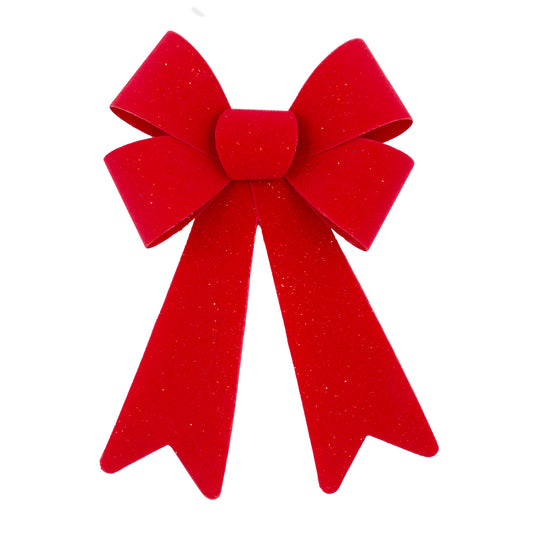 Bow Red Velvet w/ Sparkle 6x10