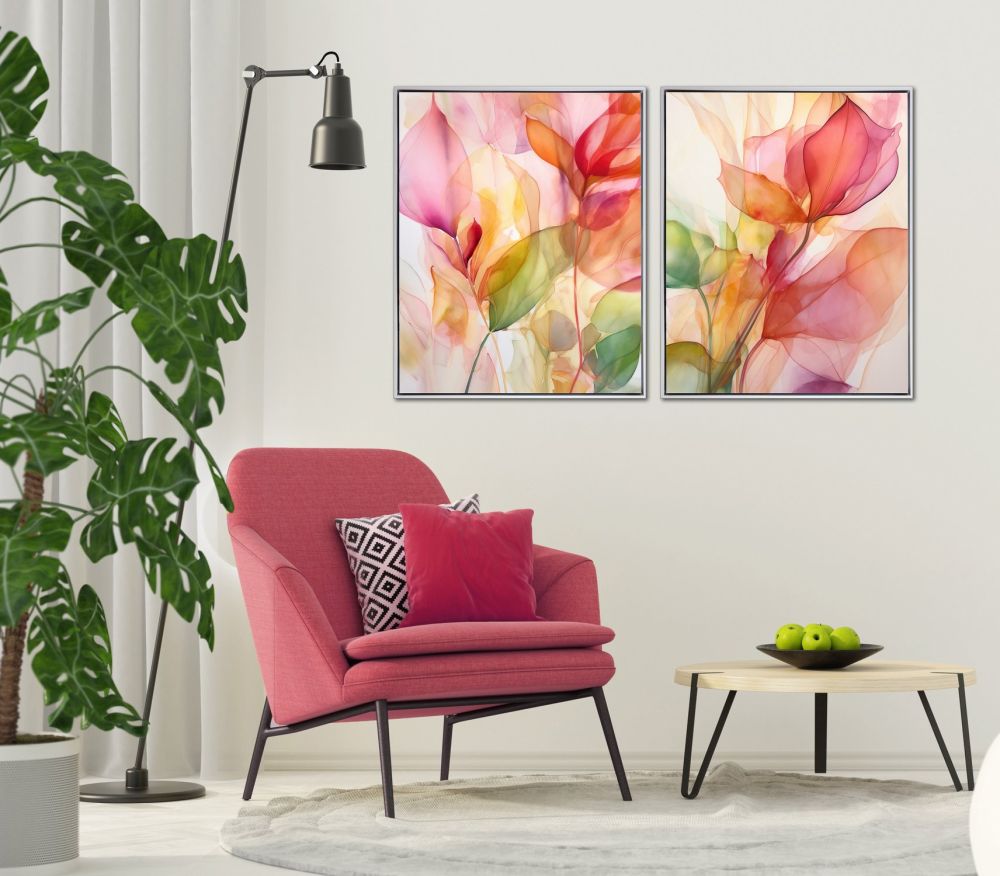 Art Set of 2 Flourishing Dreams 24x30