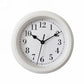 White Wall Clock 9"D