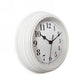 White Wall Clock 9"D