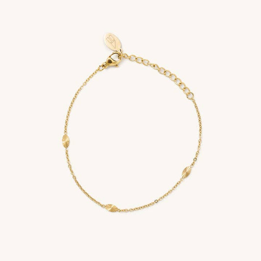 Nikki Smith Waterproof Bracelet Lexi Disk Gold