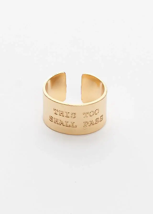 Brenda Grands Waterproof Ring This Too Shall Pass