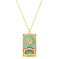 HoopLa Style Necklace Gold Tarot Card Sun