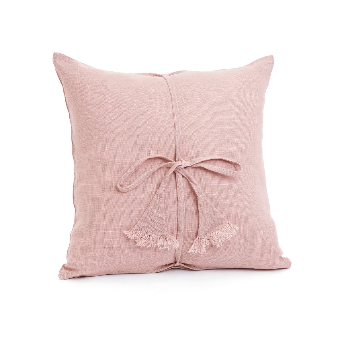 Pillow Tuso Linen Tie Knot Dusty Pink 20x20