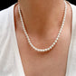 Blueyejewelry Necklace Pearl Silver