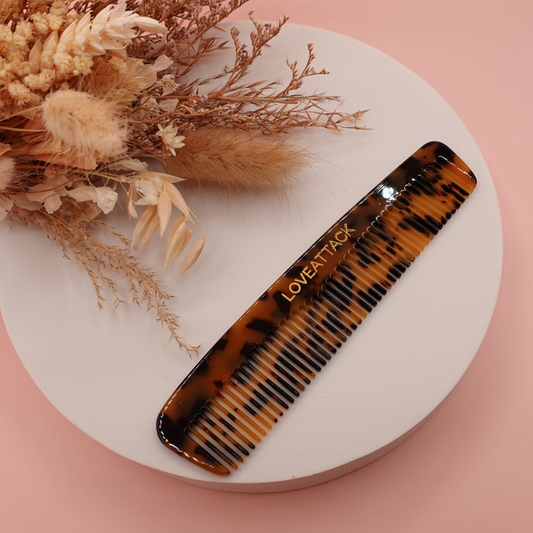 Love Attack Fine Tooth Acetate Hair Comb