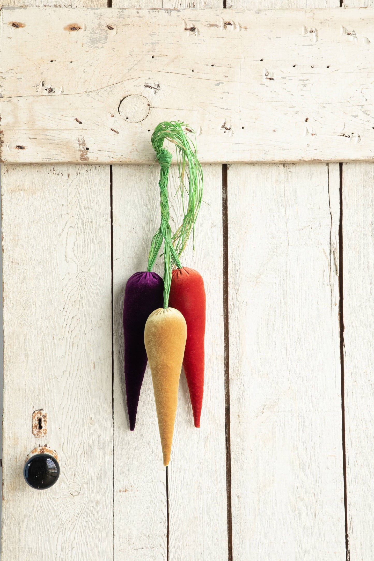 Handmade Velvet Carrots: Luxe Burnt Orange