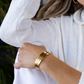 HoopLa Style Waterproof Bangle Gold on Stainless Steel The Classic- Tube Hinged