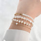 Blueyejewelry Bracelet Dainty Pearl Gold Chain