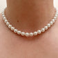 Blueyejewelry Necklace Pearl Silver