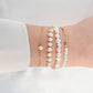 Blueyejewelry Bracelet Dainty Pearl Gold Chain