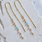 Mesa Blue Pastel Threader Earrings