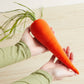 Handmade Velvet Carrots: Luxe Burnt Orange