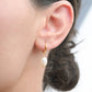 Blueyejewelry Earrings Gold Vermeil Pearl Hoops