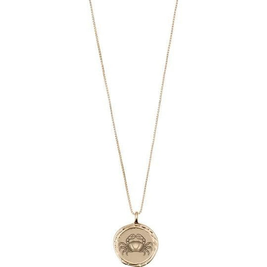 Pilgrim Cancer Horoscope Gold Necklace