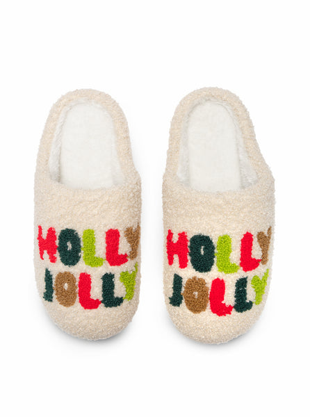 Living Royal Slippers Holly Jolly