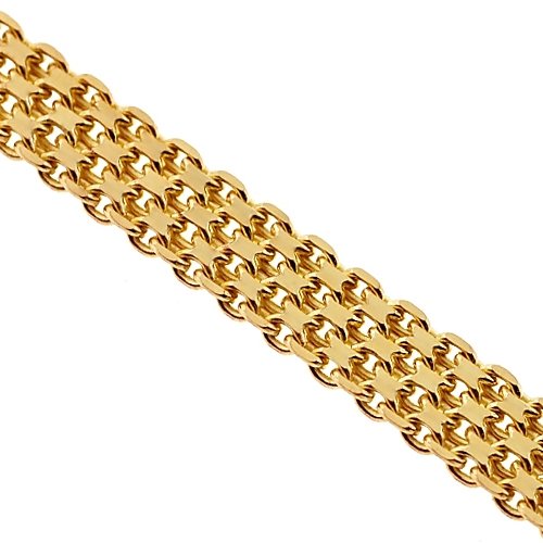 HOJA Chunky Bismark Chain Anklet 3.85mm Gold Vermeil