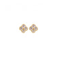 HOJE CZ Flower Stud Earrings Gold Vermeil