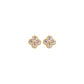 HOJE CZ Flower Stud Earrings Gold Vermeil