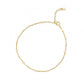 HOJA Dainty Pearl and Satellite Anklet Gold Vermeil