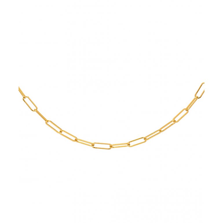 HOJB Paperclip Chain Gold Plated on Sterling Silver