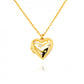 HOJN CZ Star Setting Heart Locket Necklace Gold Vermeil
