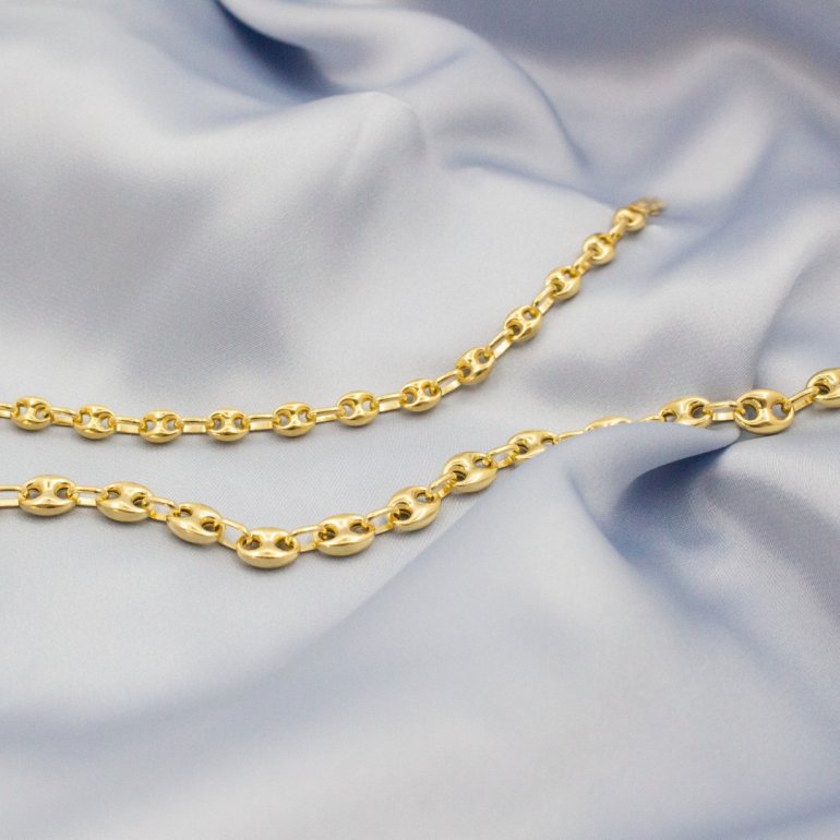 HOJB Puffed Gucci Bracelet 6mm Gold Vermeil