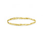 HOJB Braided Herringbone 4mm Bracelet Gold Vermeil