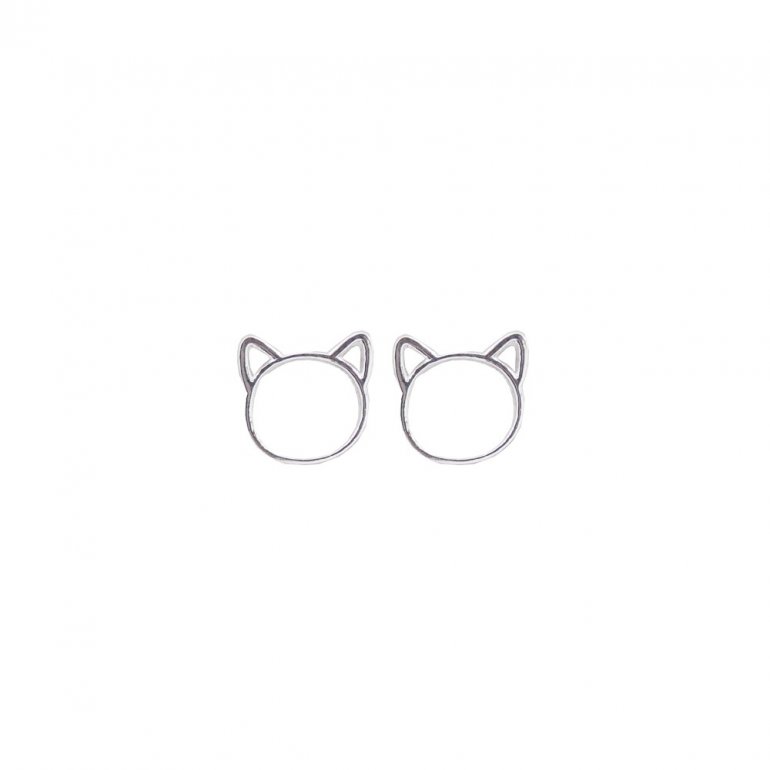 HOJ Silver Studs Hollow Cat