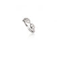 HOJ Silver w Rhodium Plating Puff Gucci Ring Size 6