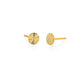 HOJE Sun Ray Disc Studs Gold Vermeil