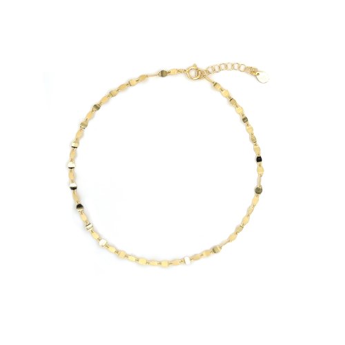 HOJA Twisted Buckle Chain Anklet GOld Vermeil