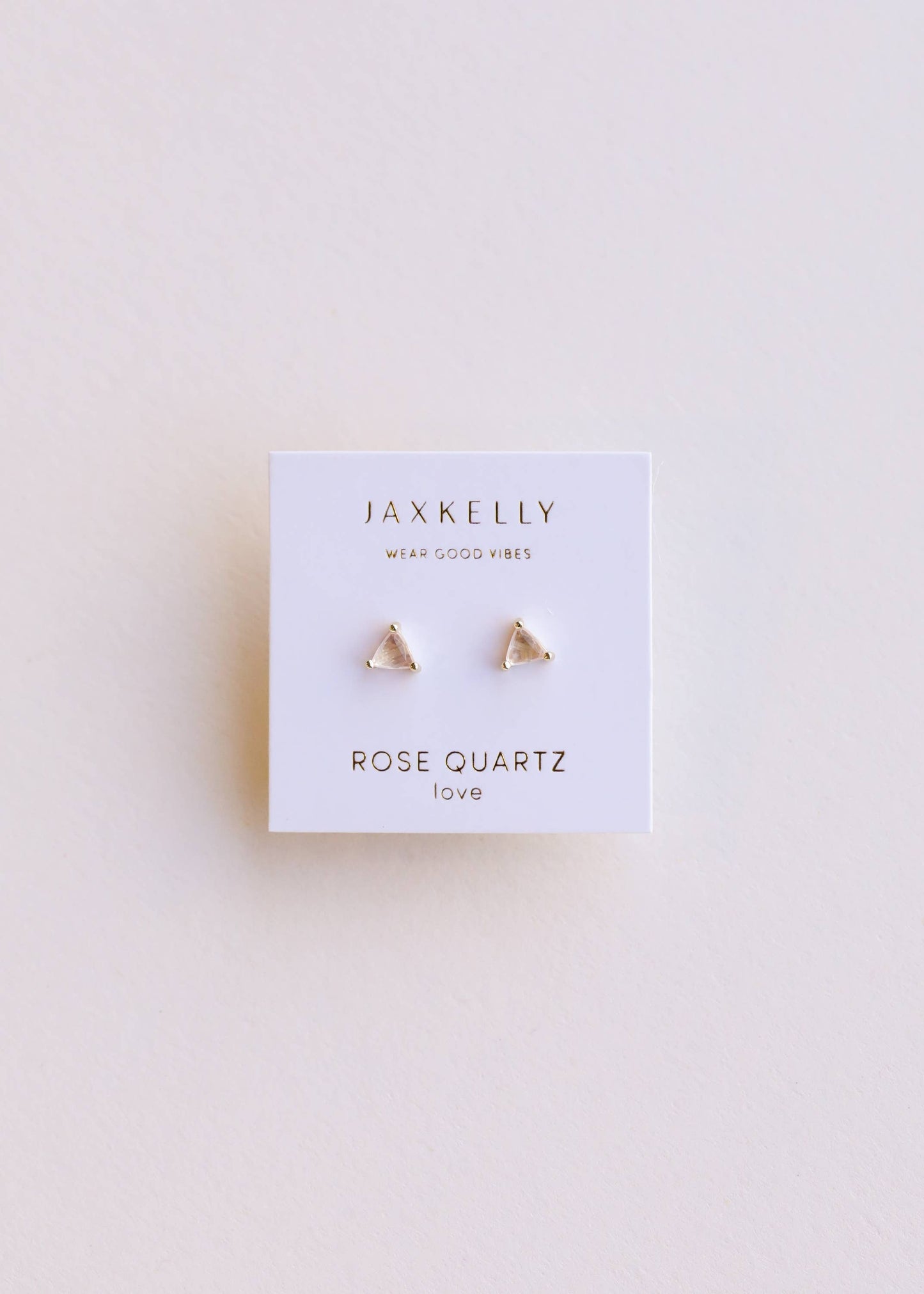 JK Mini Energy Gem - Rose Quartz - Earring